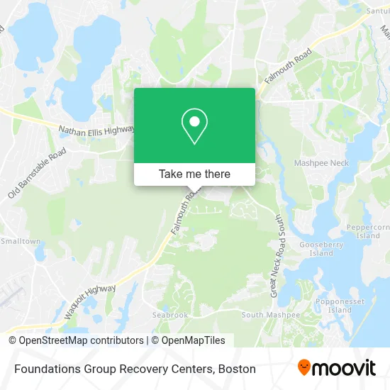 Foundations Group Recovery Centers map