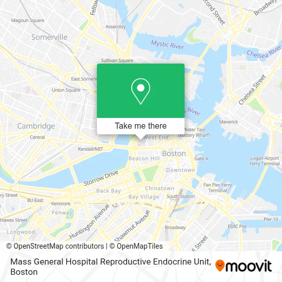 Mass General Hospital Reproductive Endocrine Unit map