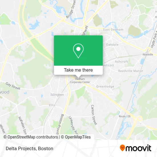 Delta Projects map