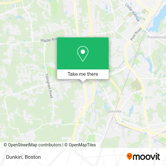Dunkin' map