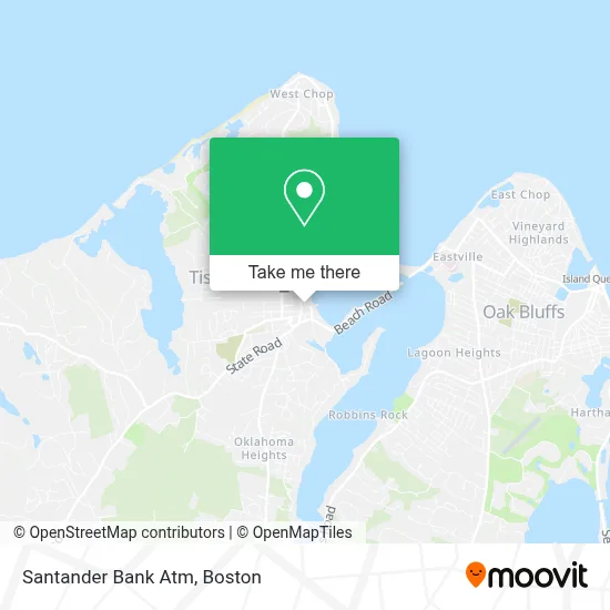 Santander Bank Atm map