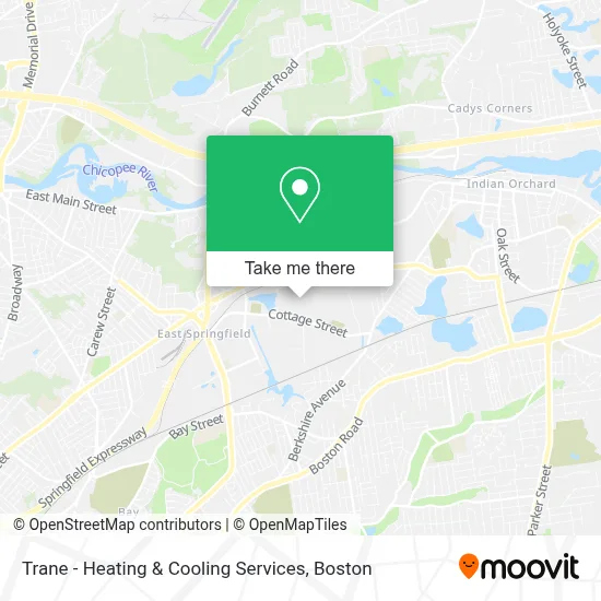 Trane - Heating & Cooling Services map
