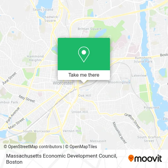 Massachusetts Economic Development Council map