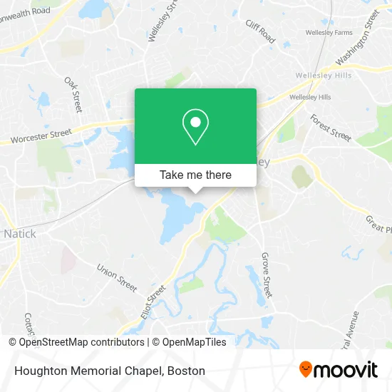 Houghton Memorial Chapel map