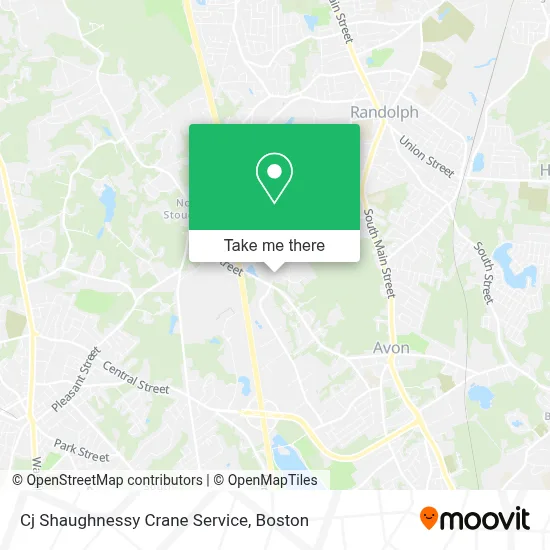 Cj Shaughnessy Crane Service map