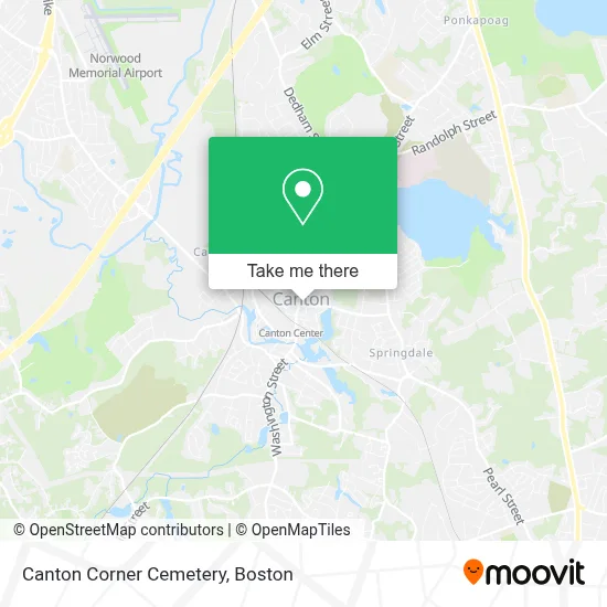 Canton Corner Cemetery map