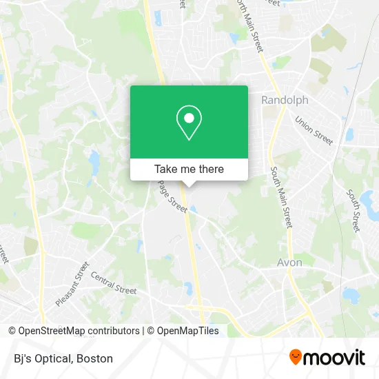 Bj's Optical map