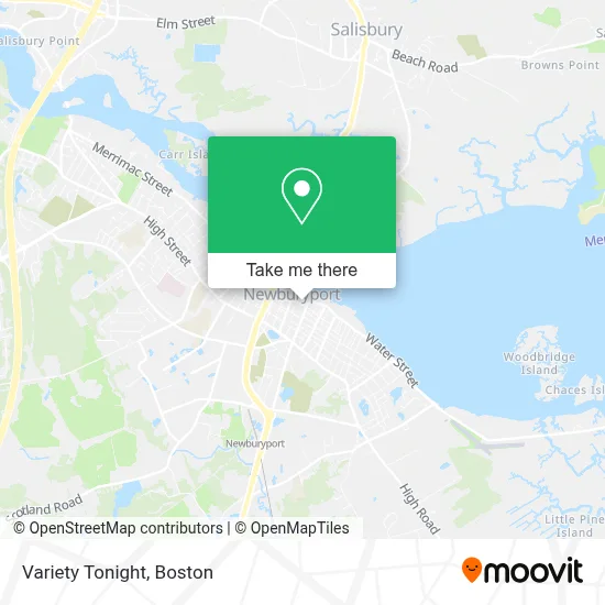 Variety Tonight map