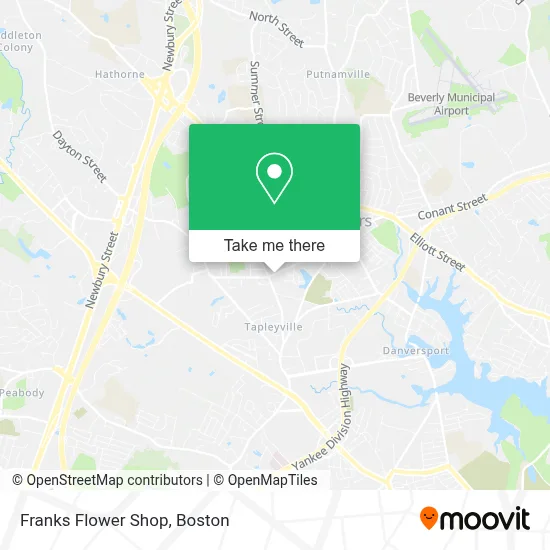 Franks Flower Shop map