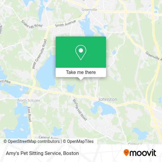 Amy's Pet Sitting Service map