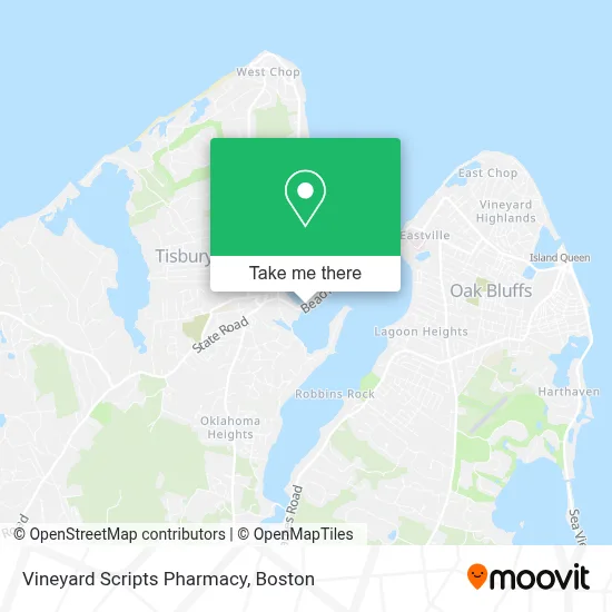 Vineyard Scripts Pharmacy map