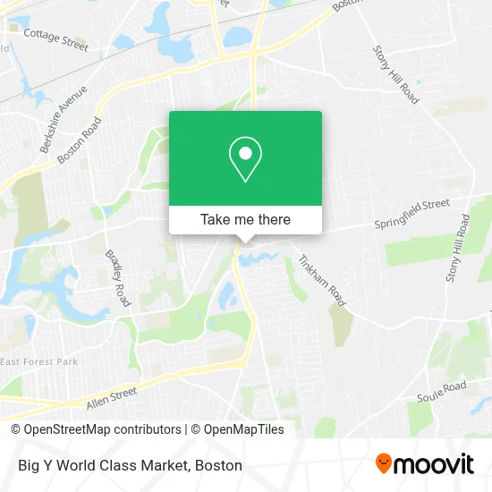 Big Y World Class Market map