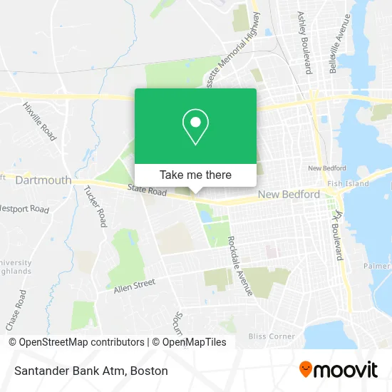 Santander Bank Atm map