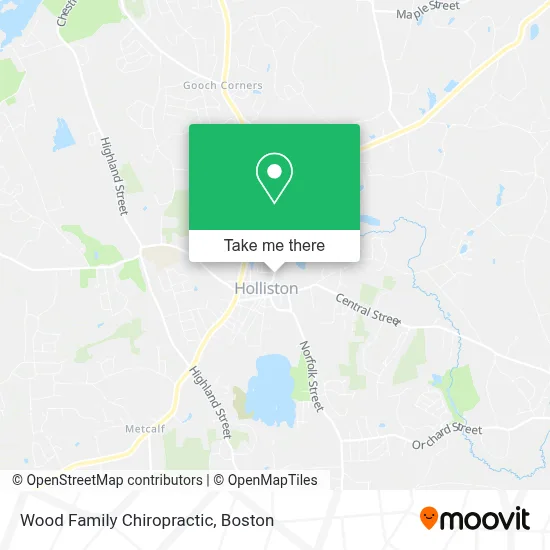 Wood Family Chiropractic map