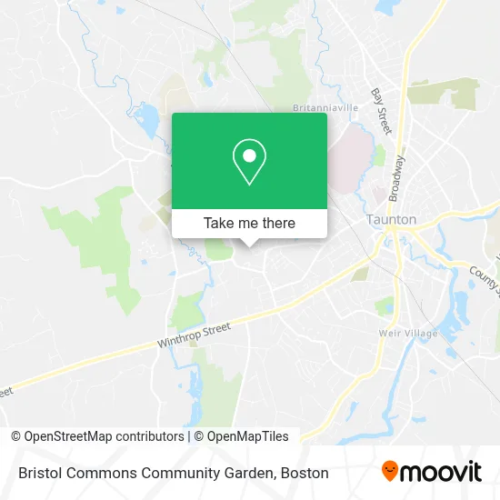 Bristol Commons Community Garden map