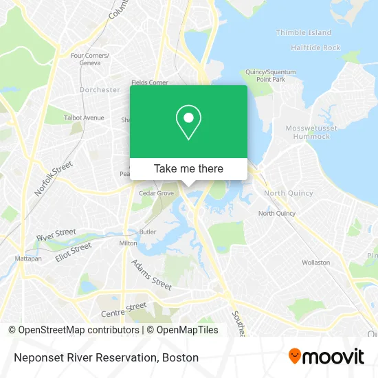Neponset River Reservation map