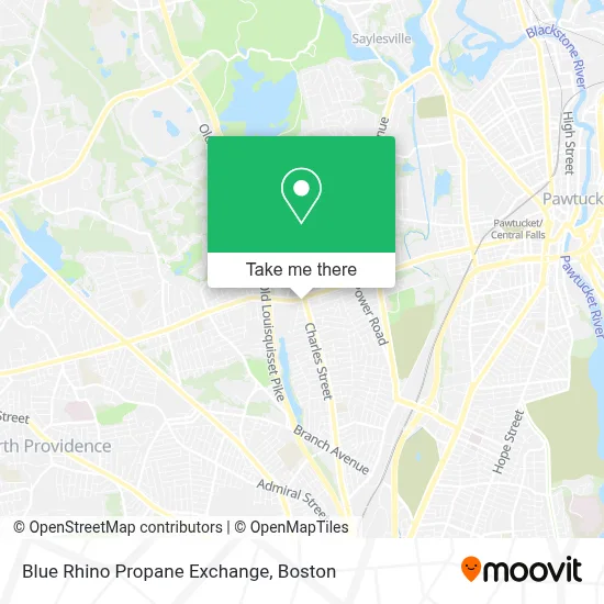 Blue Rhino Propane Exchange map