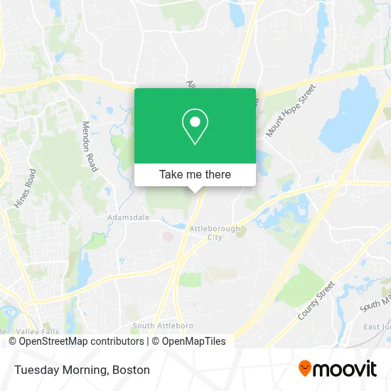 Tuesday Morning map