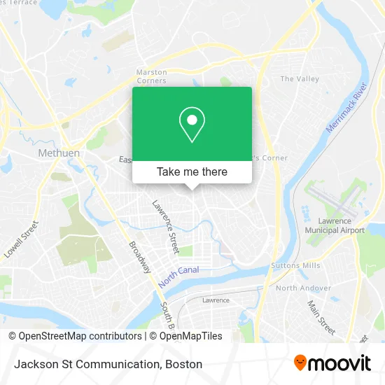 Jackson St Communication map