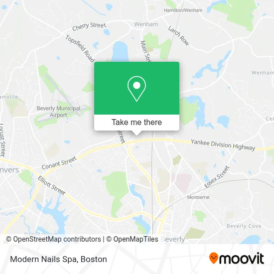 Modern Nails Spa map