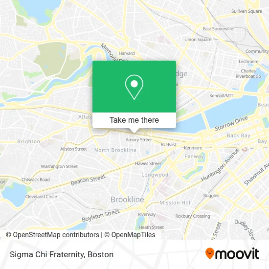 Sigma Chi Fraternity map