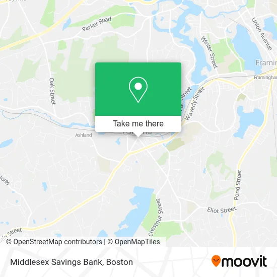 Middlesex Savings Bank map