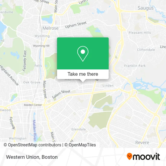 Western Union map