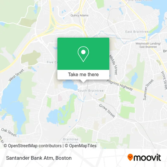 Santander Bank Atm map