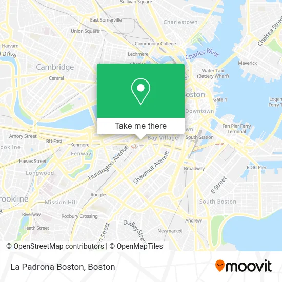 La Padrona Boston map