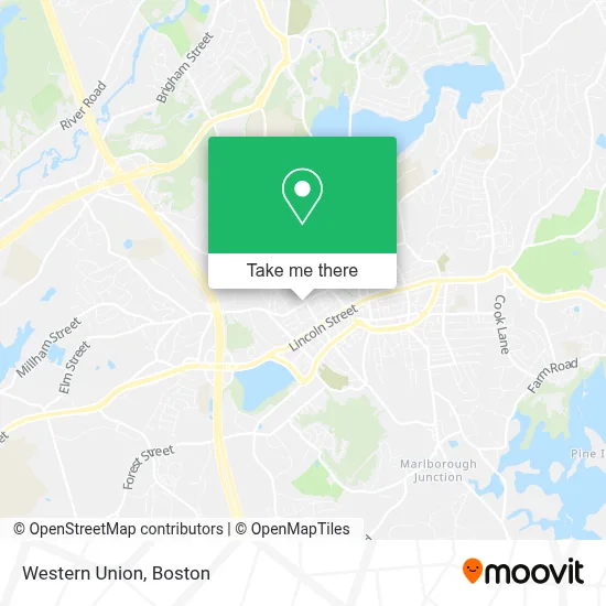 Western Union map