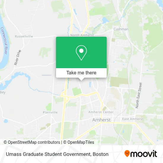 Umass Graduate Student Government map