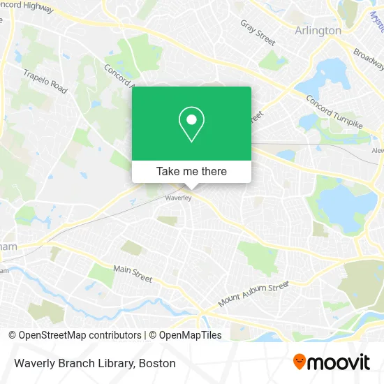Waverly Branch Library map