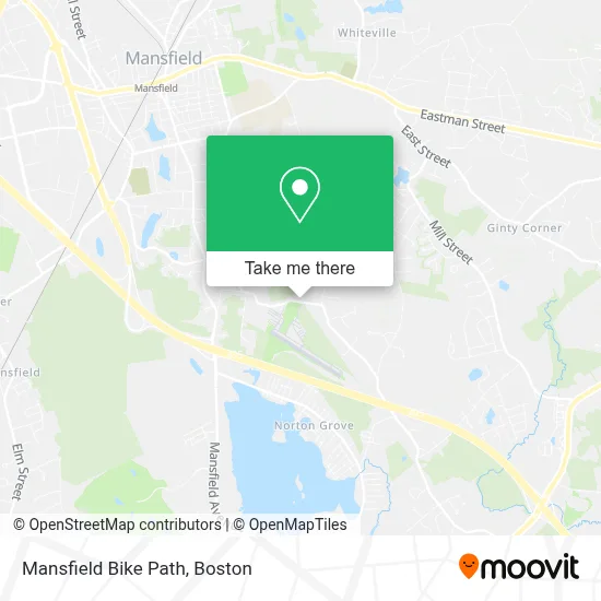 Mansfield Bike Path map