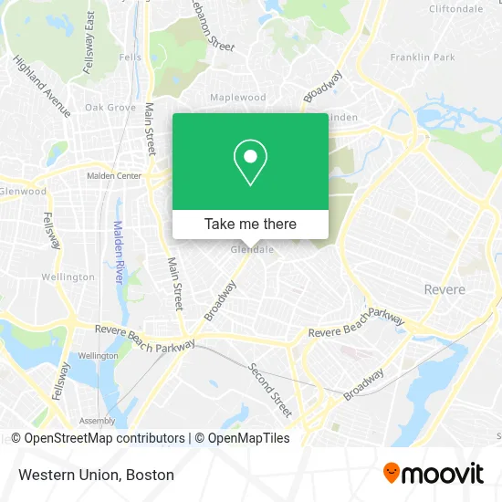 Western Union map
