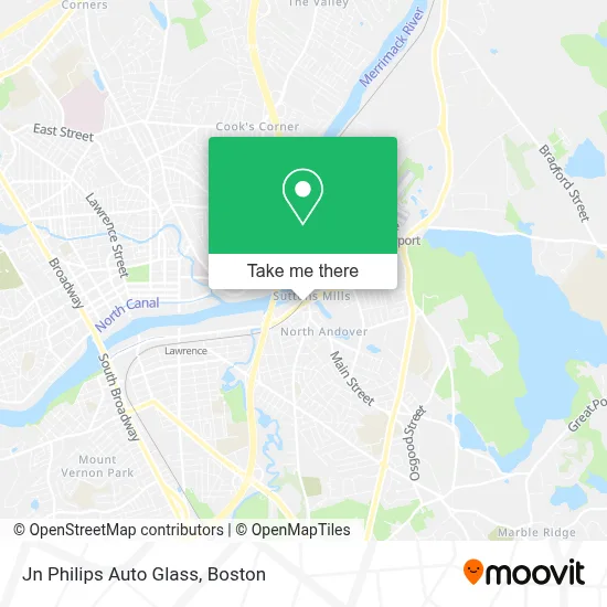 Jn Philips Auto Glass map