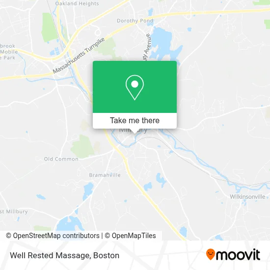 Well Rested Massage map