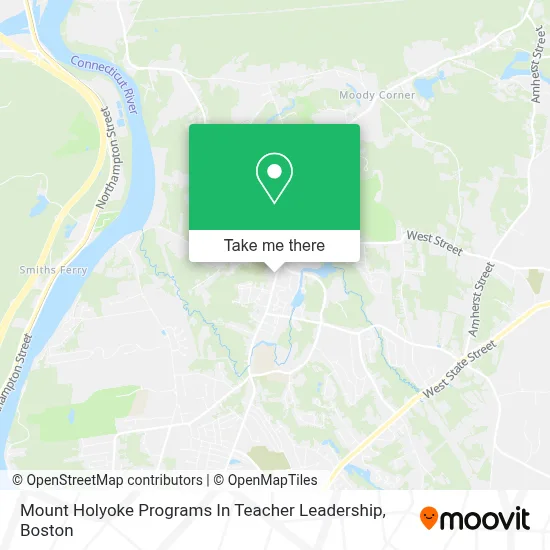 Mount Holyoke Programs In Teacher Leadership map