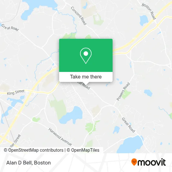 Alan D Bell map