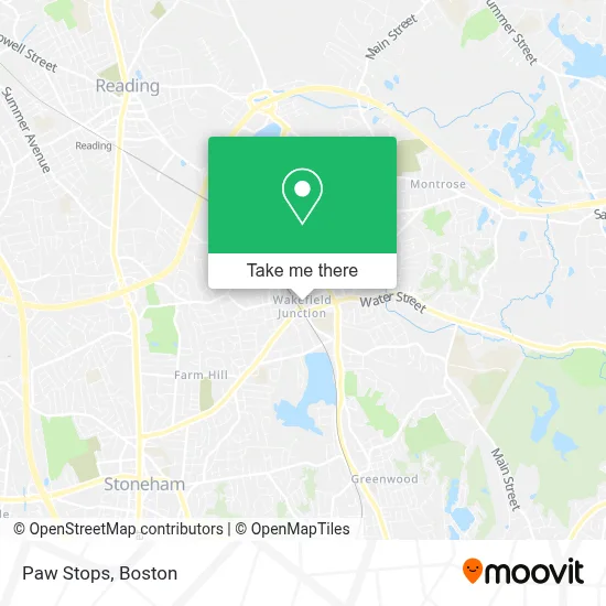 Paw Stops map