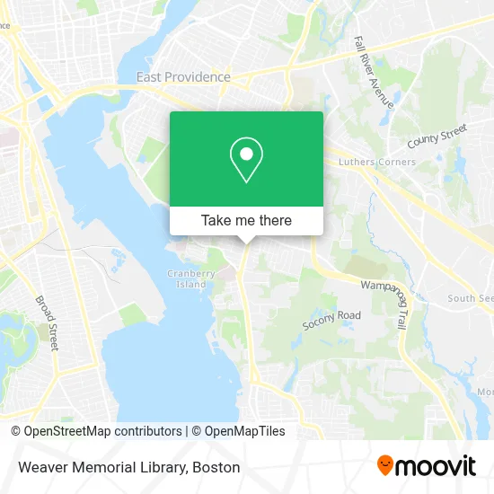 Weaver Memorial Library map