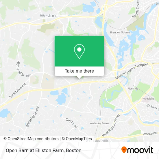 Open Barn at Elliston Farm map