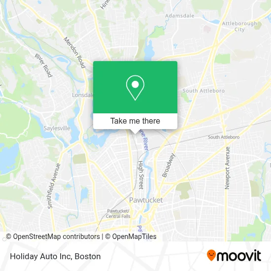 Holiday Auto Inc map