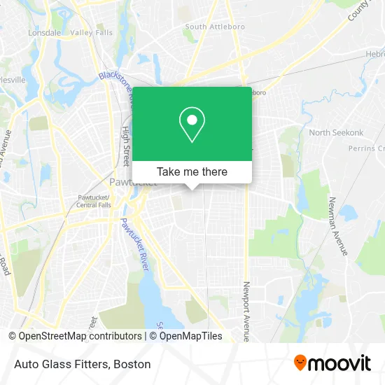 Auto Glass Fitters map