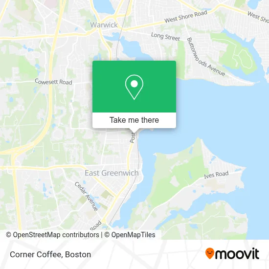 Corner Coffee map