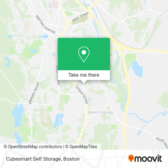 Cubesmart Self Storage map