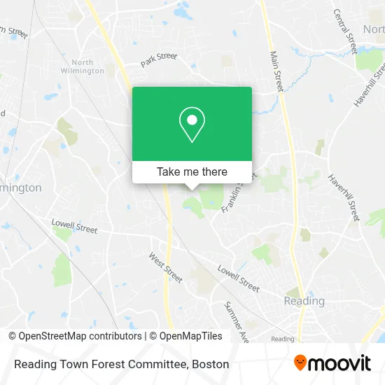 Reading Town Forest Committee map
