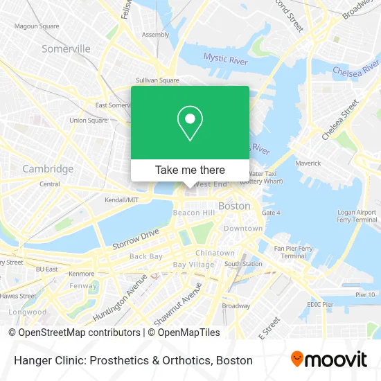 Hanger Clinic: Prosthetics & Orthotics map