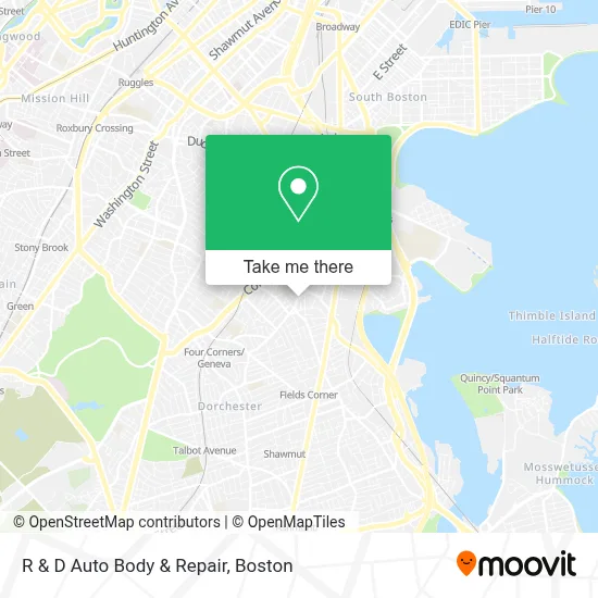 R & D Auto Body & Repair map