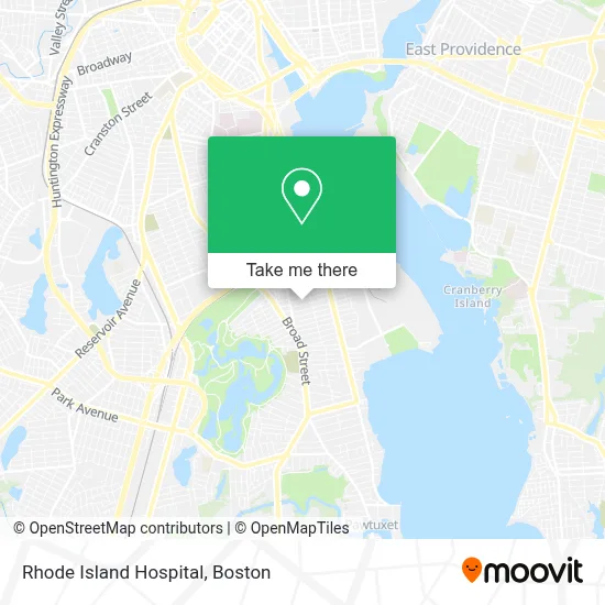 Rhode Island Hospital map