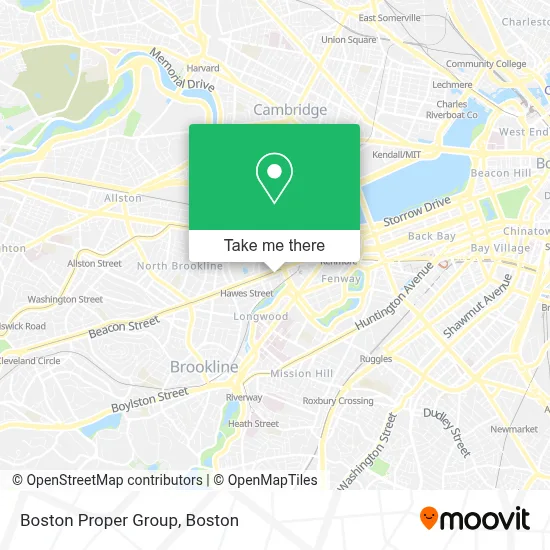 Boston Proper Group map